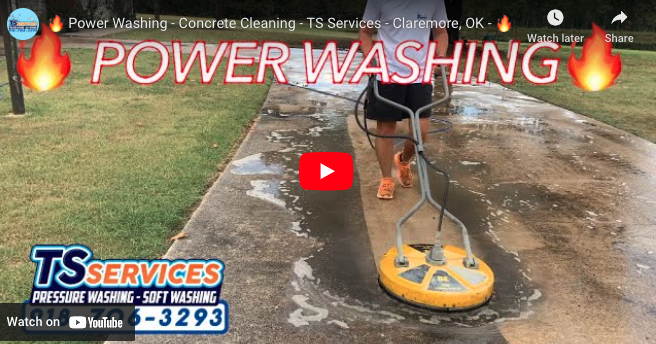 🔥 Concrete Cleaning -Power Washing - TS Services Claremore, OK 🔥